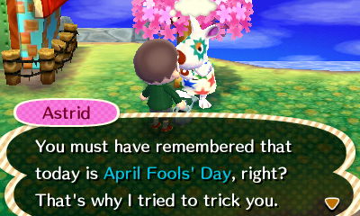 April Fool’s in Animal Crossing